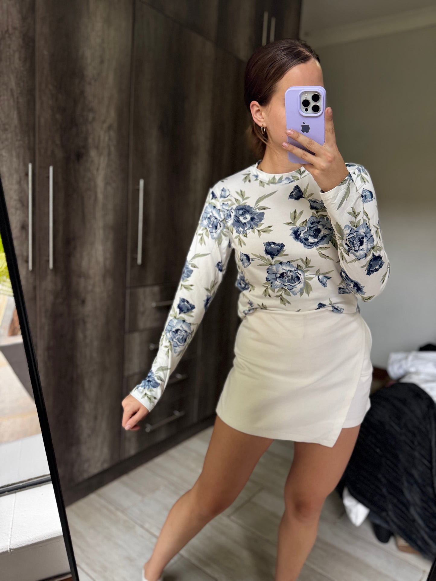 White floral top (NN)