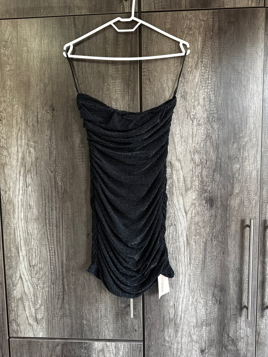 Brand New black glitter mini dress (G)