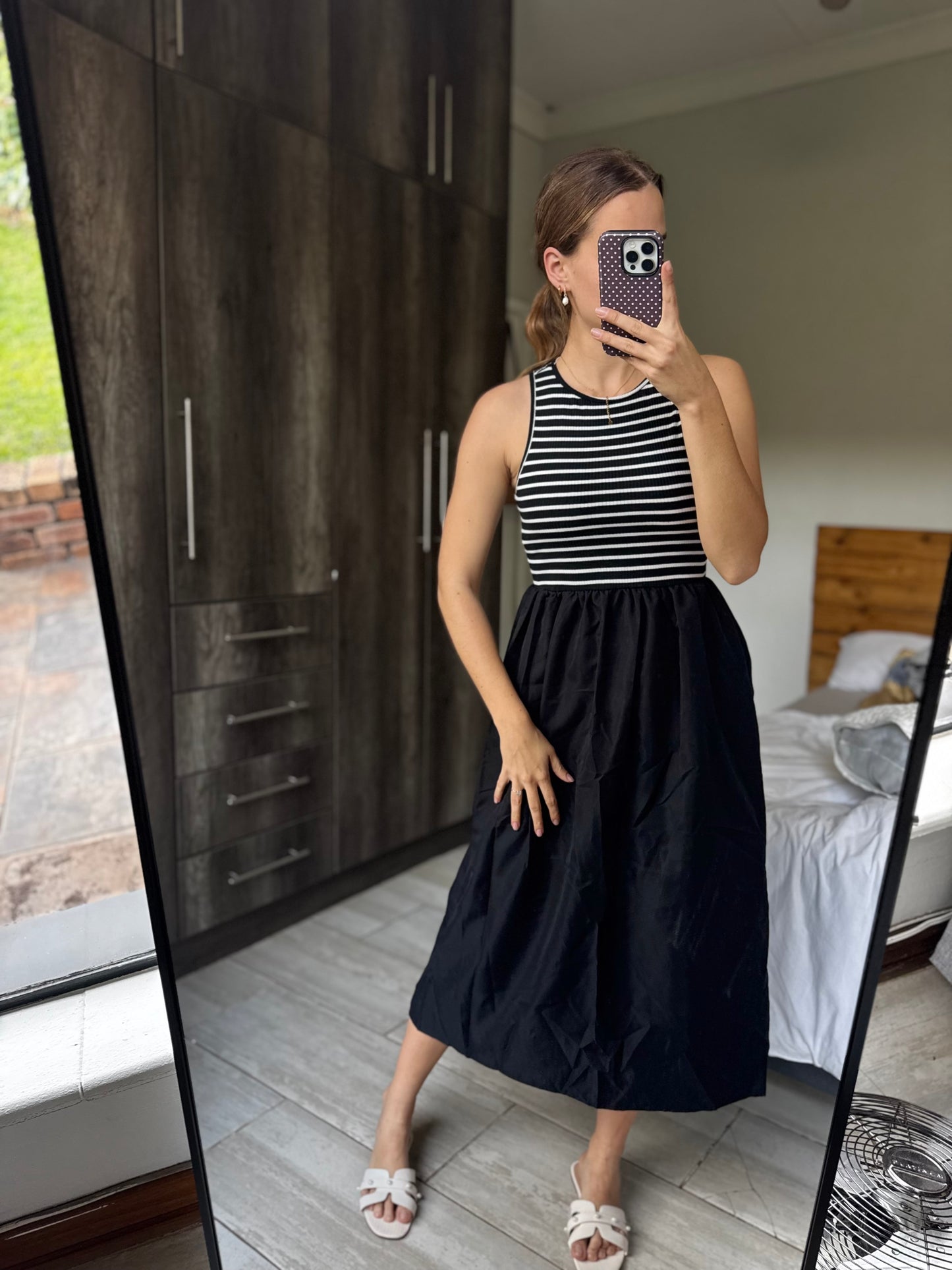 Black striped dress (K)