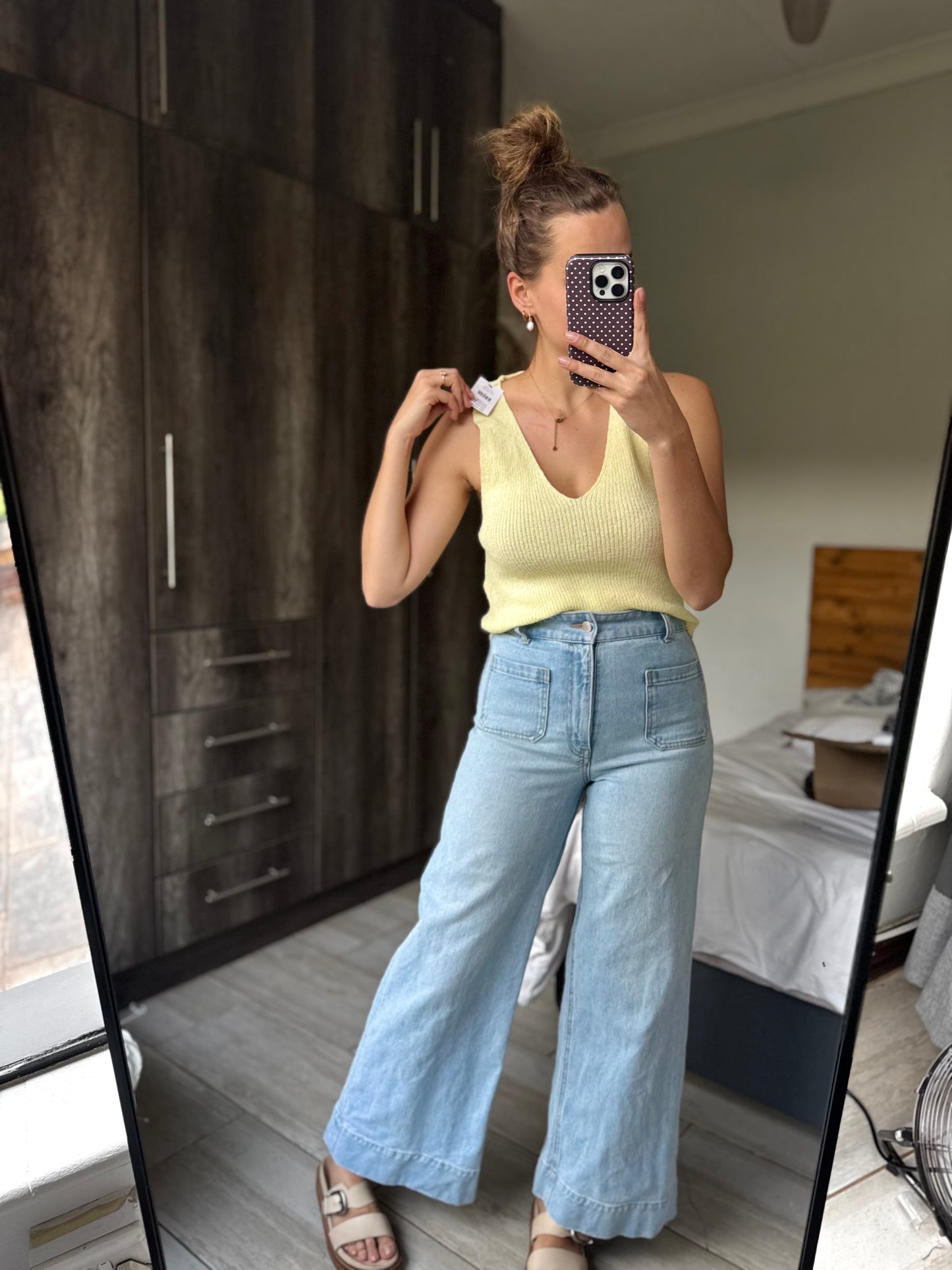Brand New Cotton on yellow knit top (G)