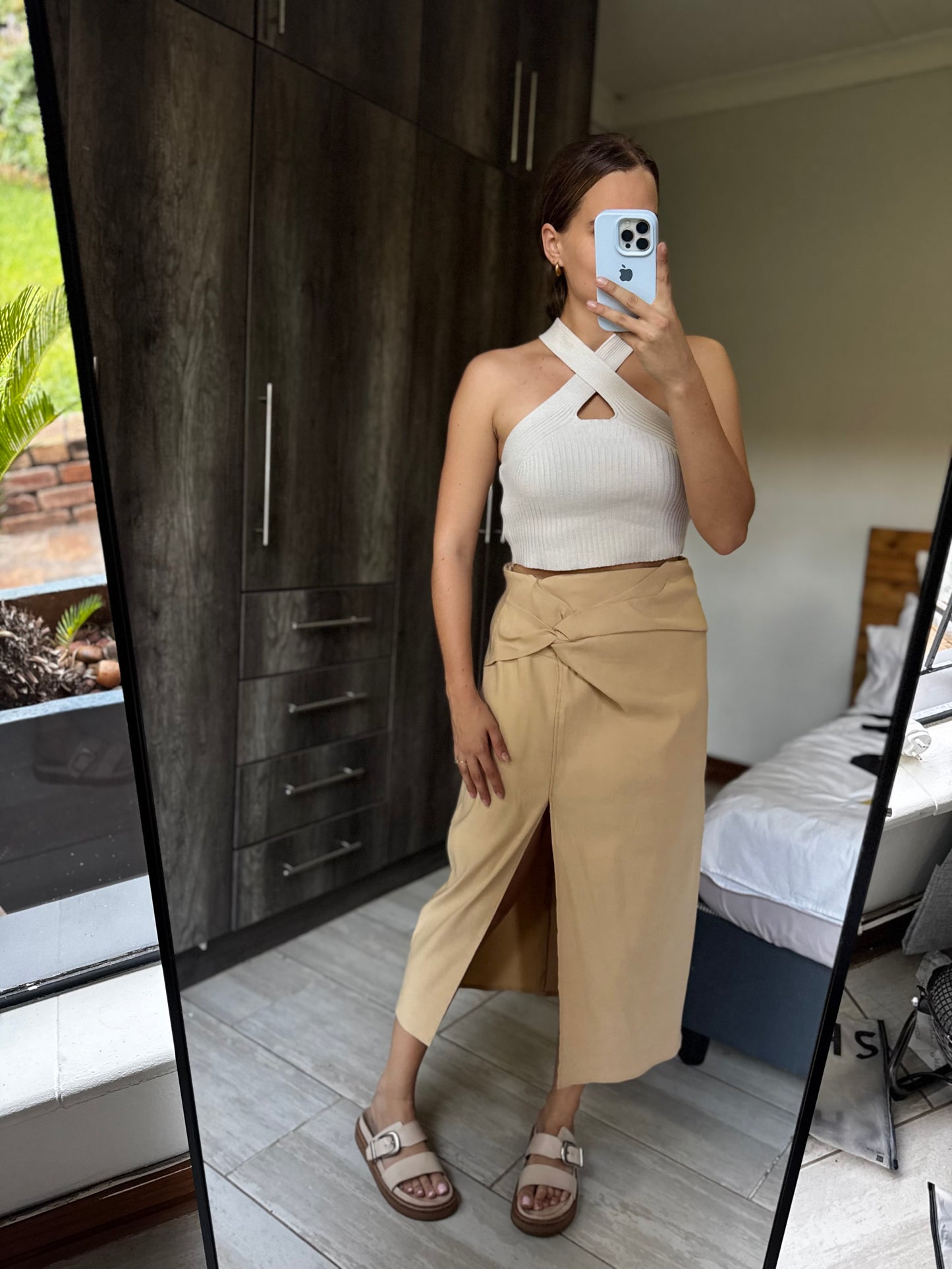 Brown midi skirt (X2)