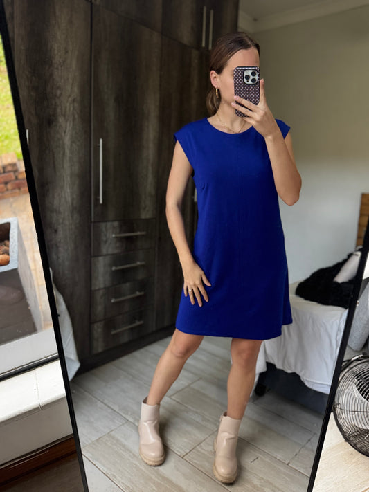 Woolworths royal blue pretty dress (X6)
