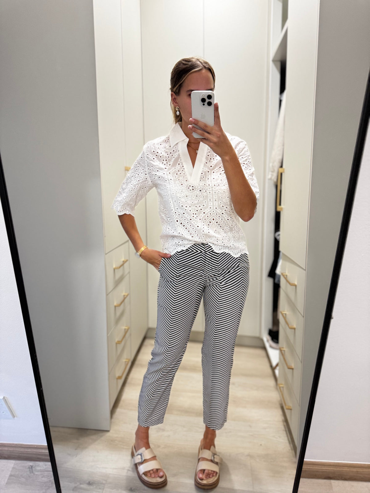 Striped pants from Studio W (D)