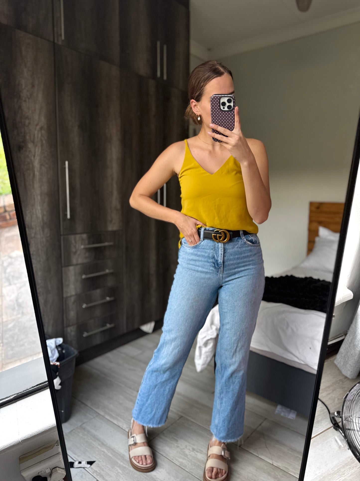 TopShop mustard yellow top (W)