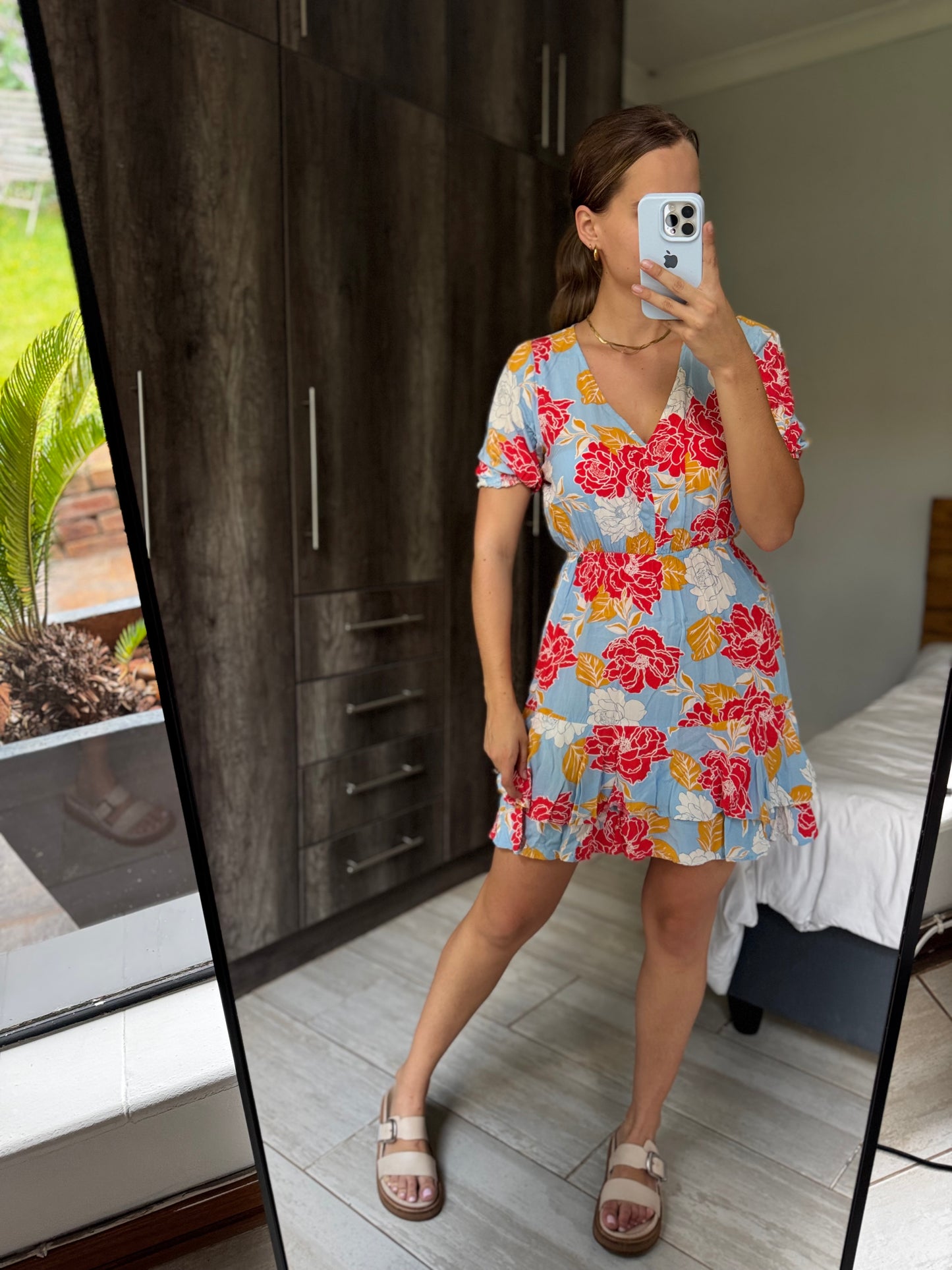 Old Khaki floral dress (A)