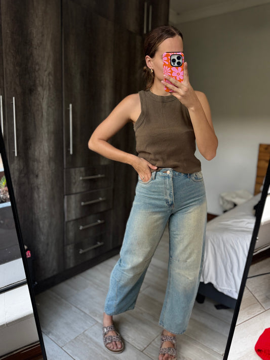 Cotton on green tank (M)