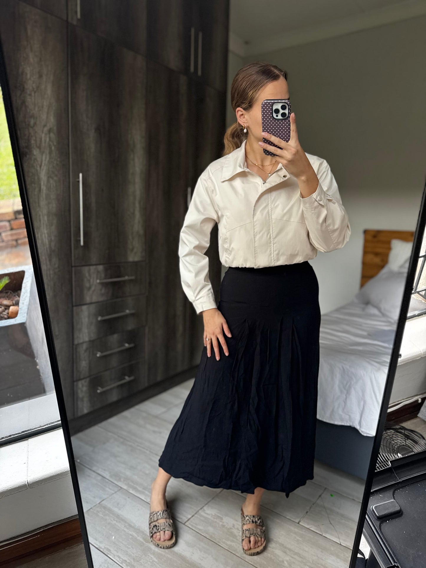 Woolworths black skirt (AA)