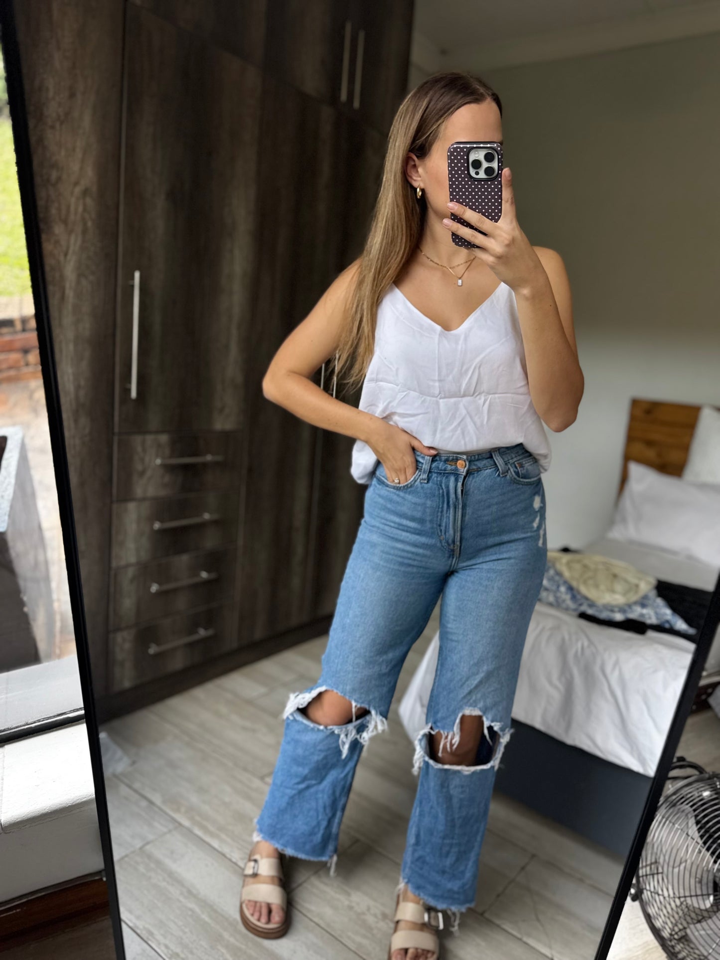 Cotton on white cami (G)