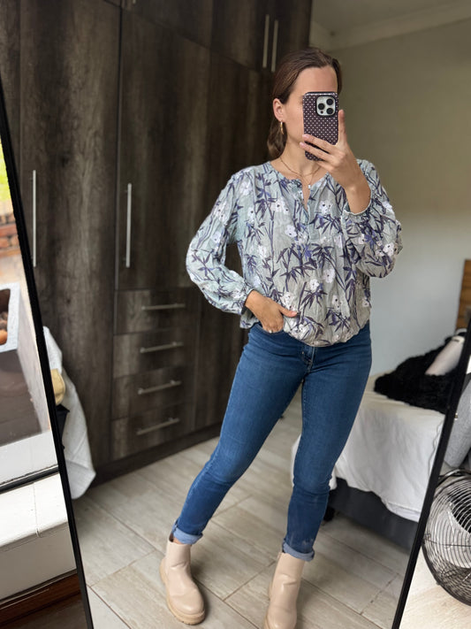 Blue floral top from EDIT (X6)