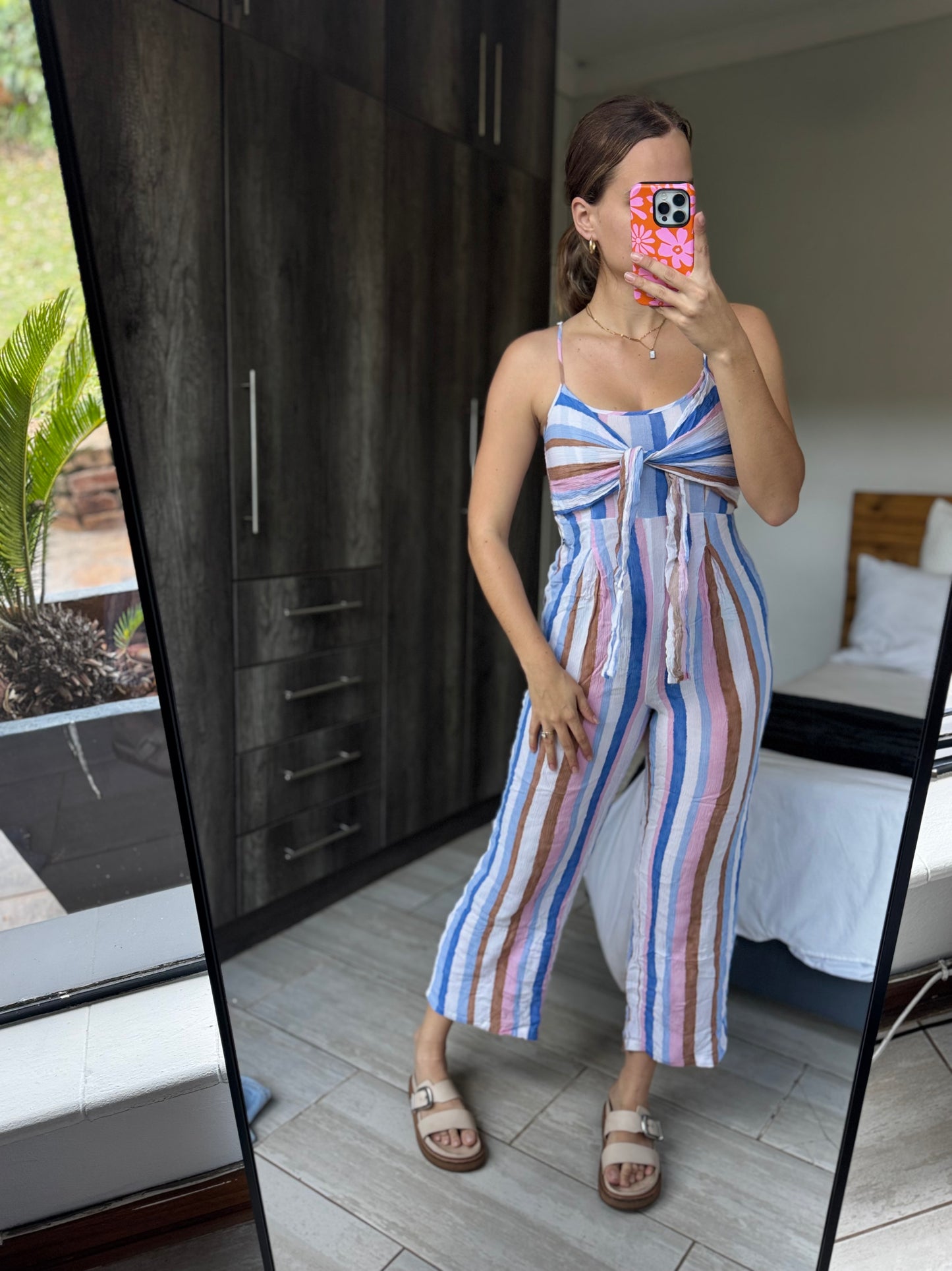 Old Khaki striped jumpsuit (EE)