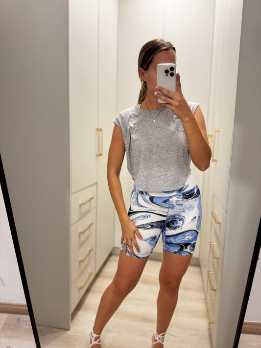 Cotton on grey gym top (O)