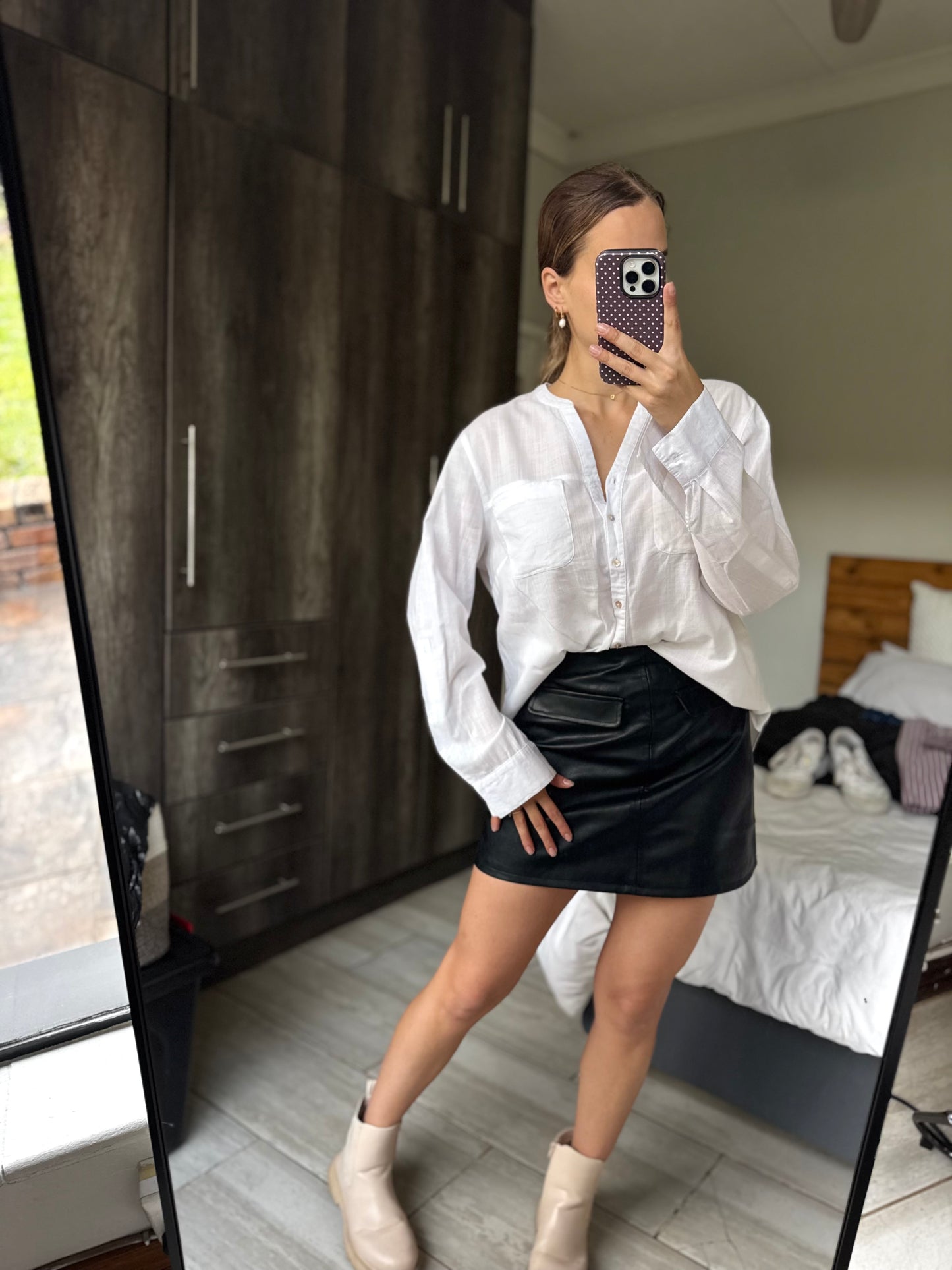 White button down top (X2)