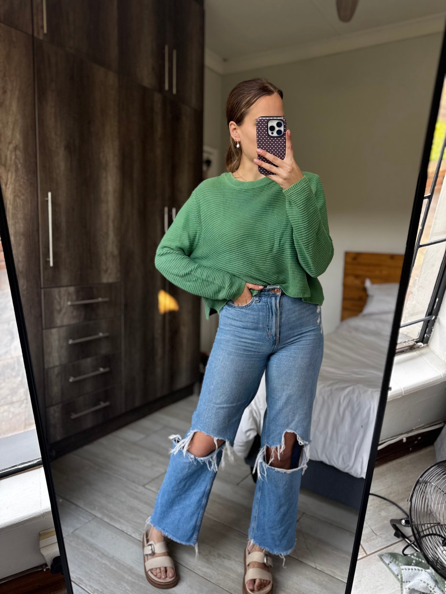 Cotton on green knitted sweater (RR)