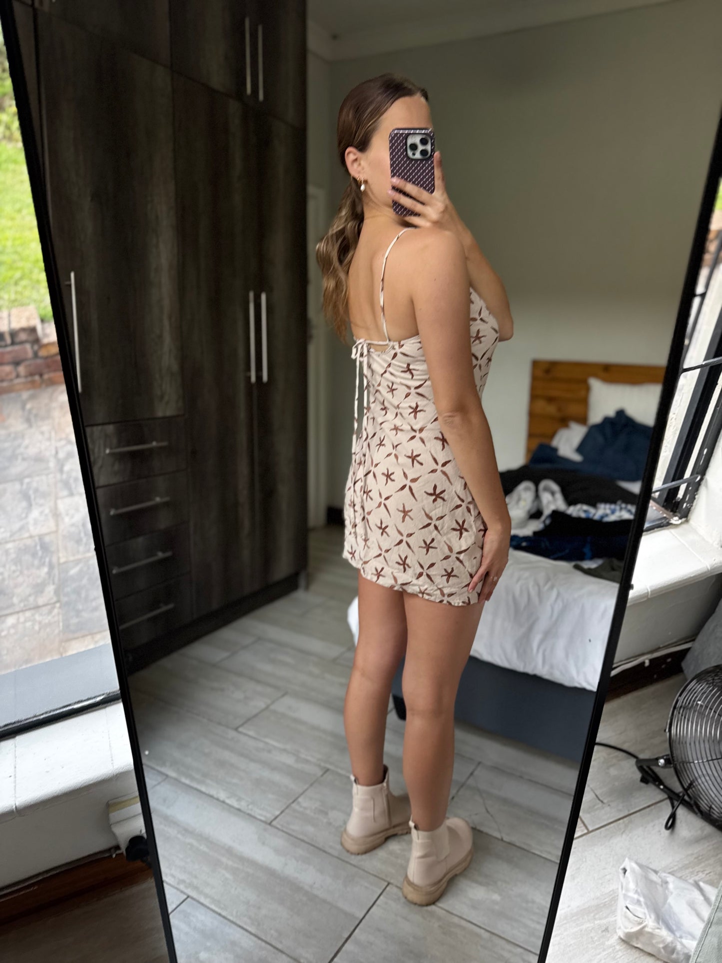 Cotton on brown pretty dress (BB)