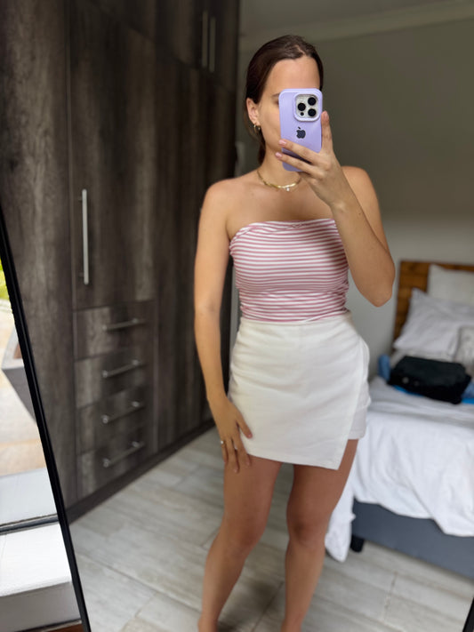 Pink striped top (RR)