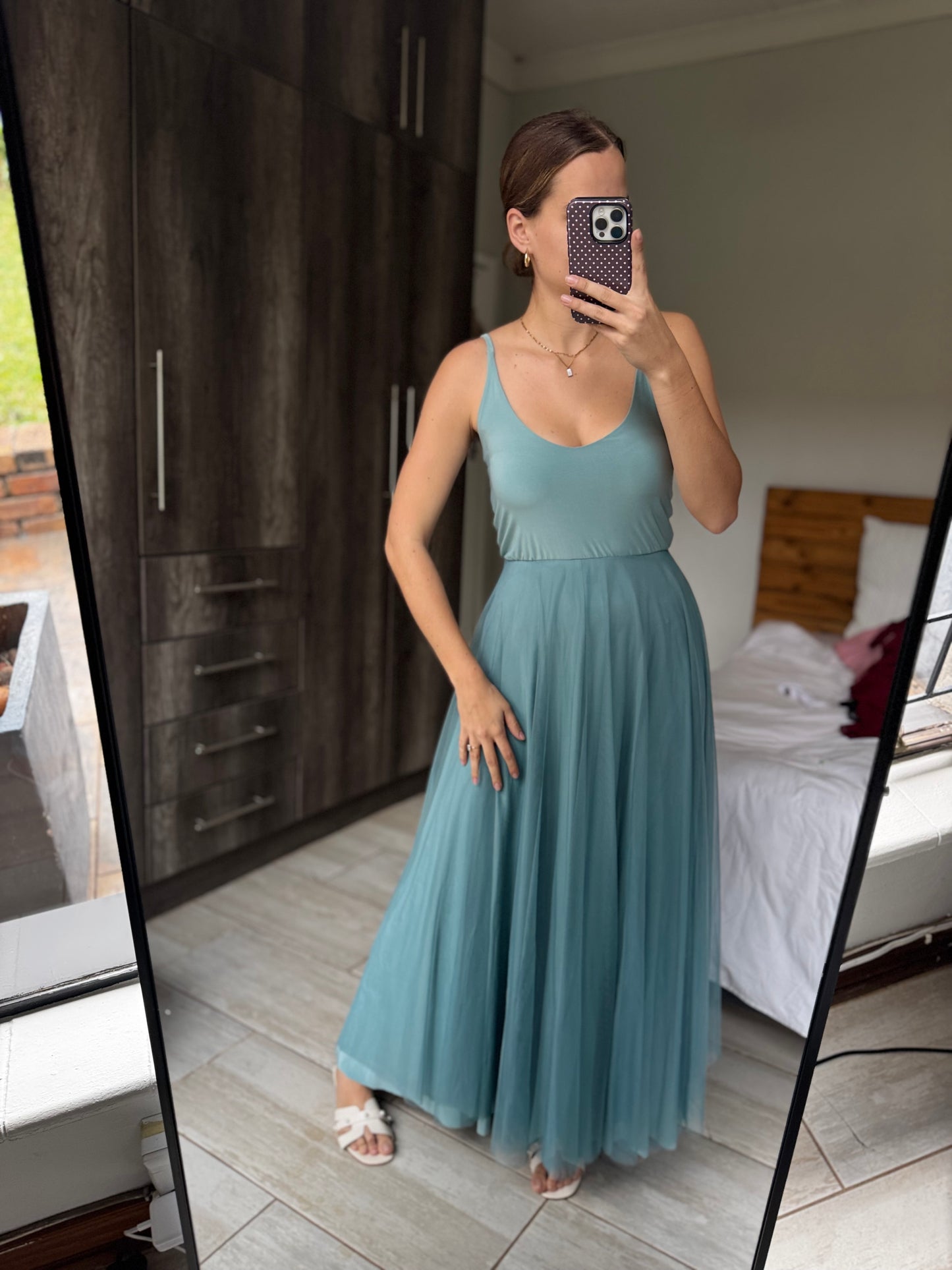 Stunning blue dress (L)