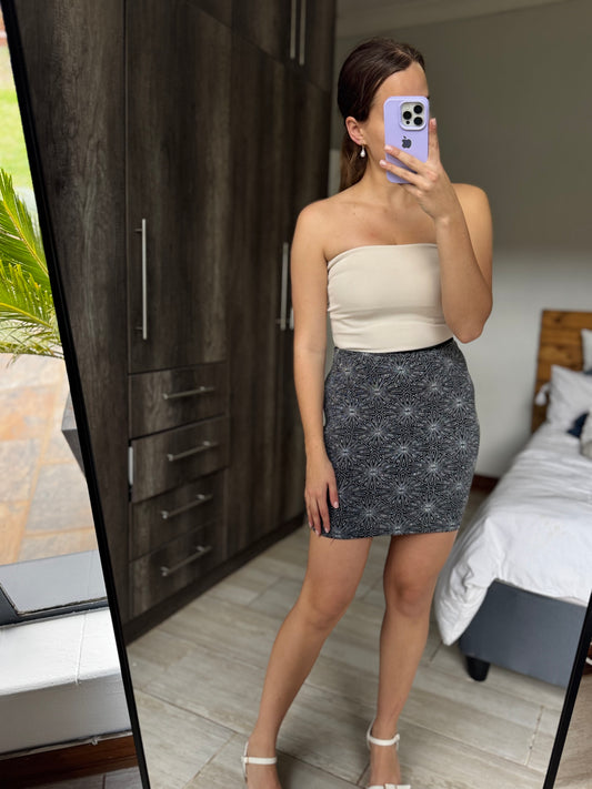 H&M black glitter skirt (HH)