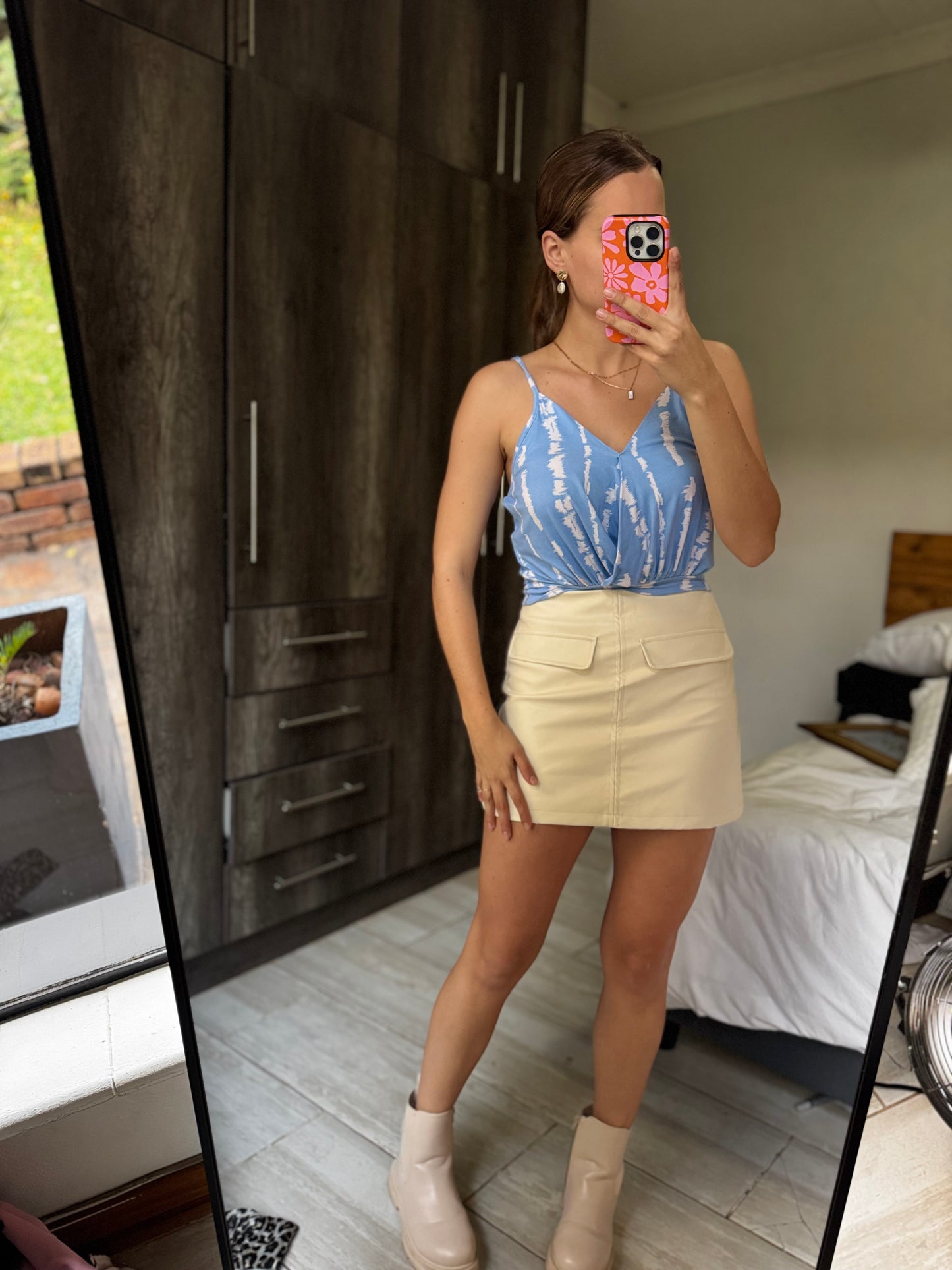 Blue tie dye top (FF)