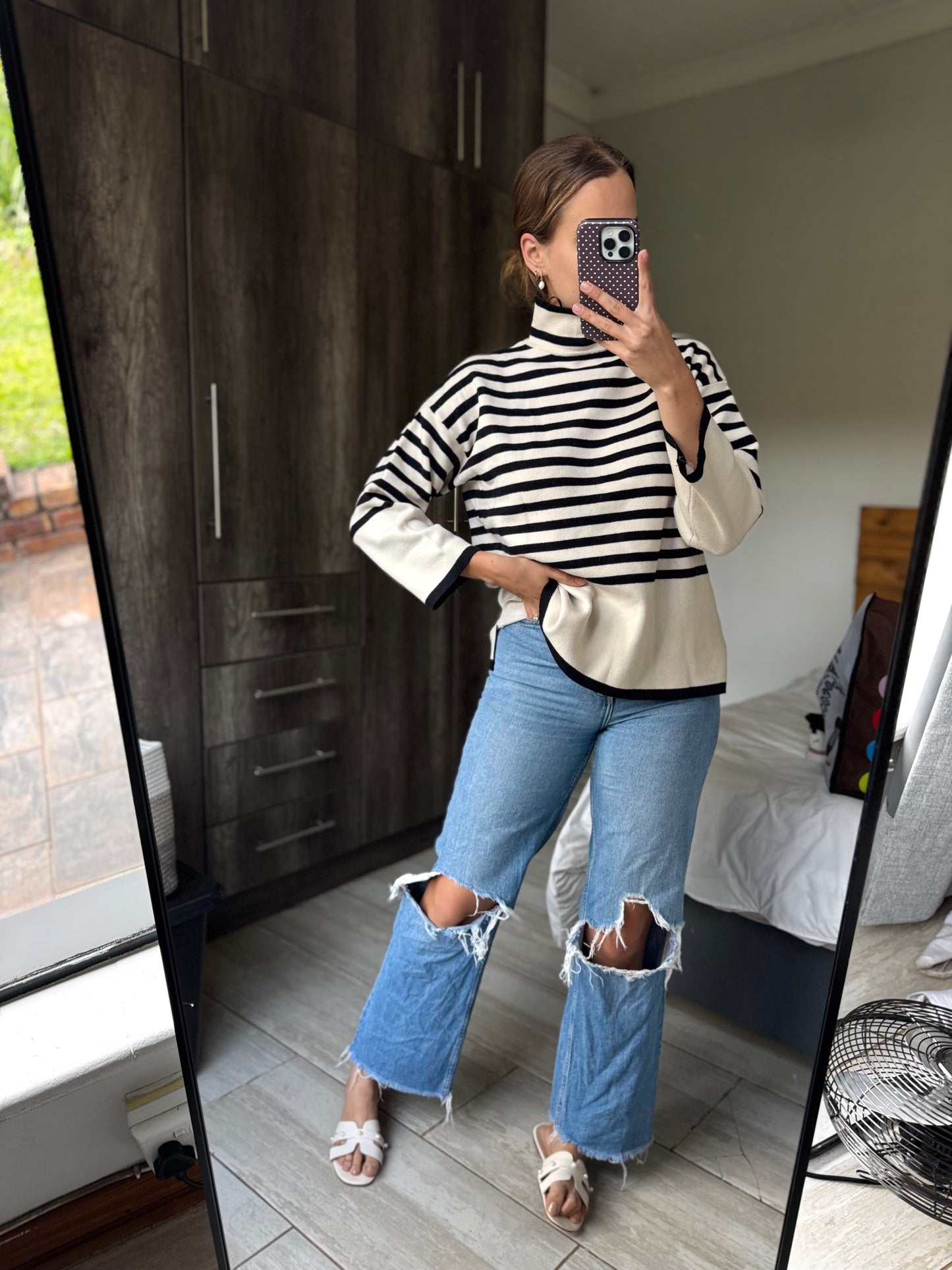 Woolworths striped sweater (B)