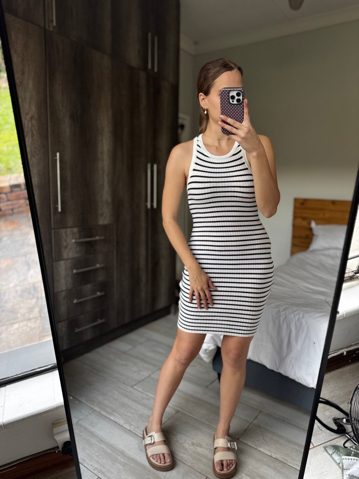 H&M striped ribbed dress (RR)