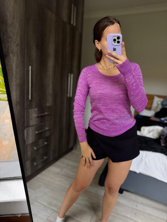 Purple glitter sweater (VV)