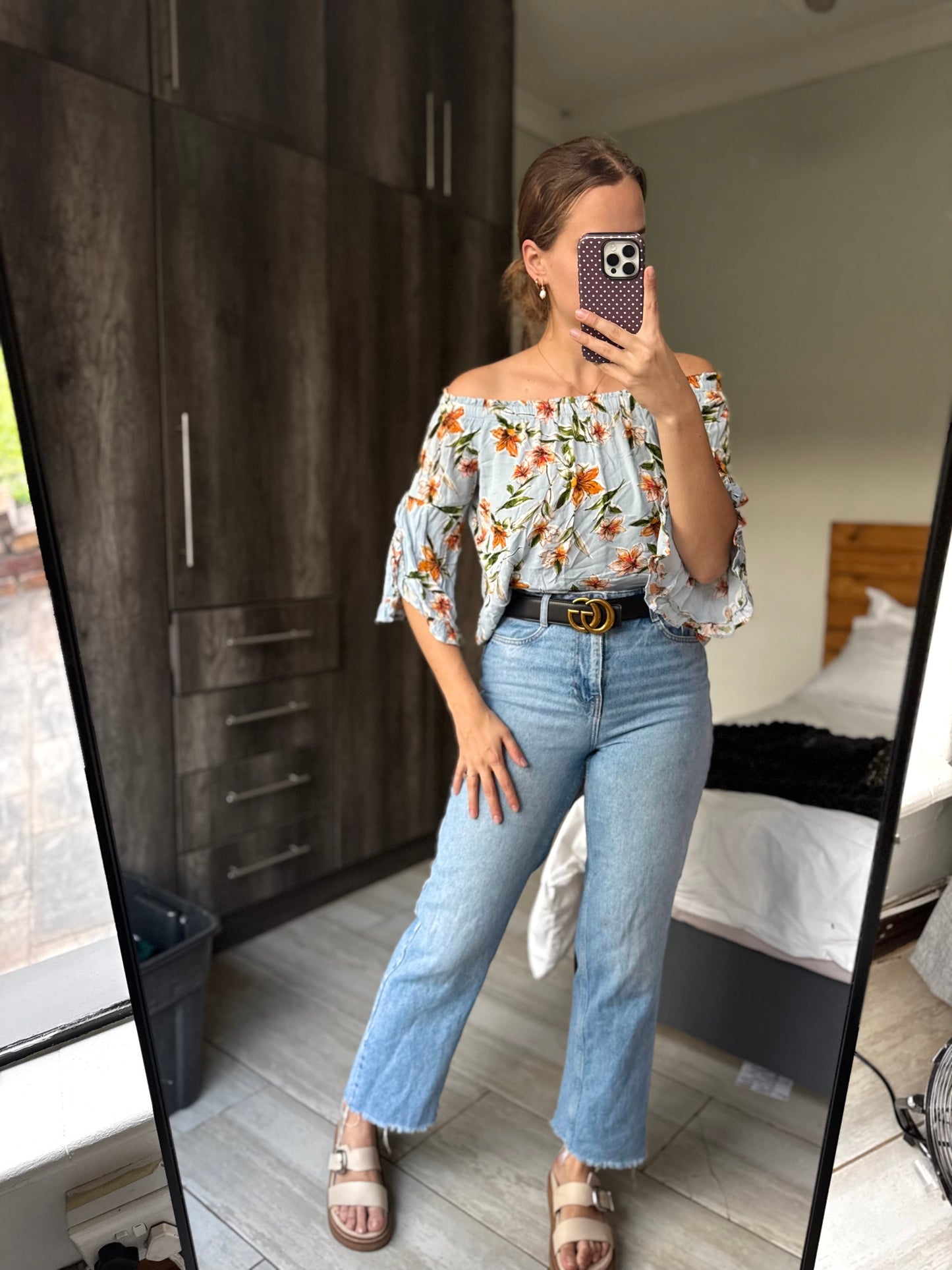 Woolworths floral top (W)