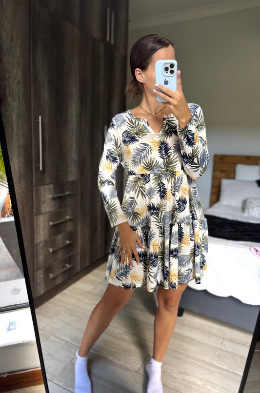 White floral dress (X)