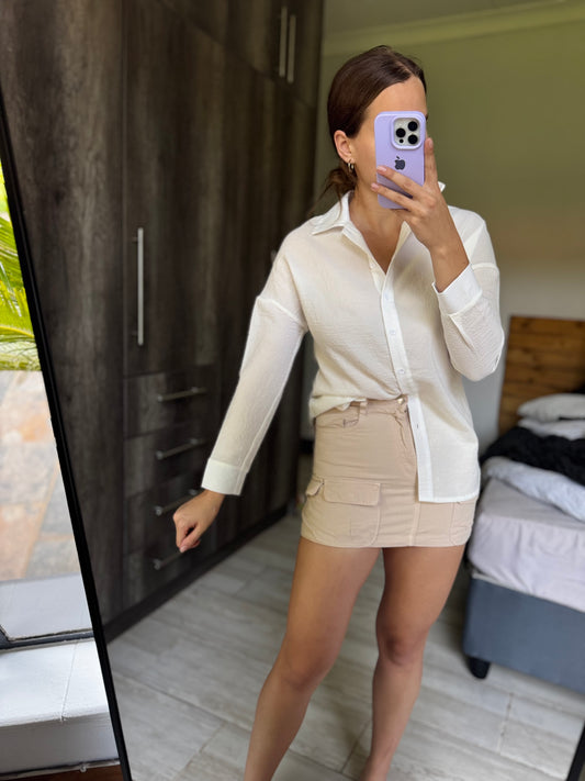 ZARA brown mini skirt (II)