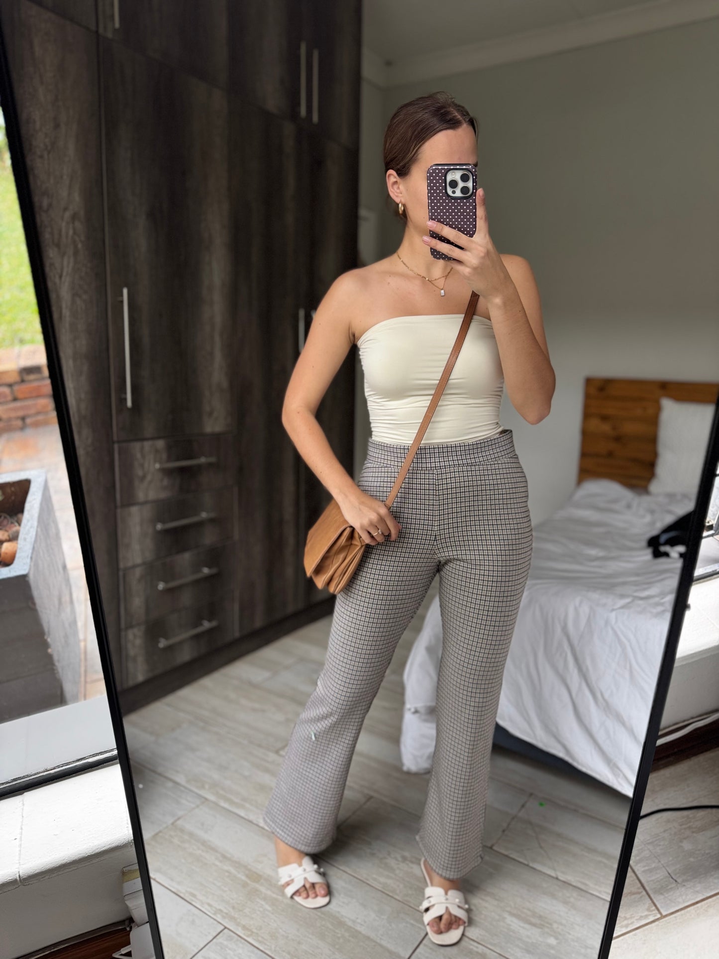 Woolworths checkered pants (L)