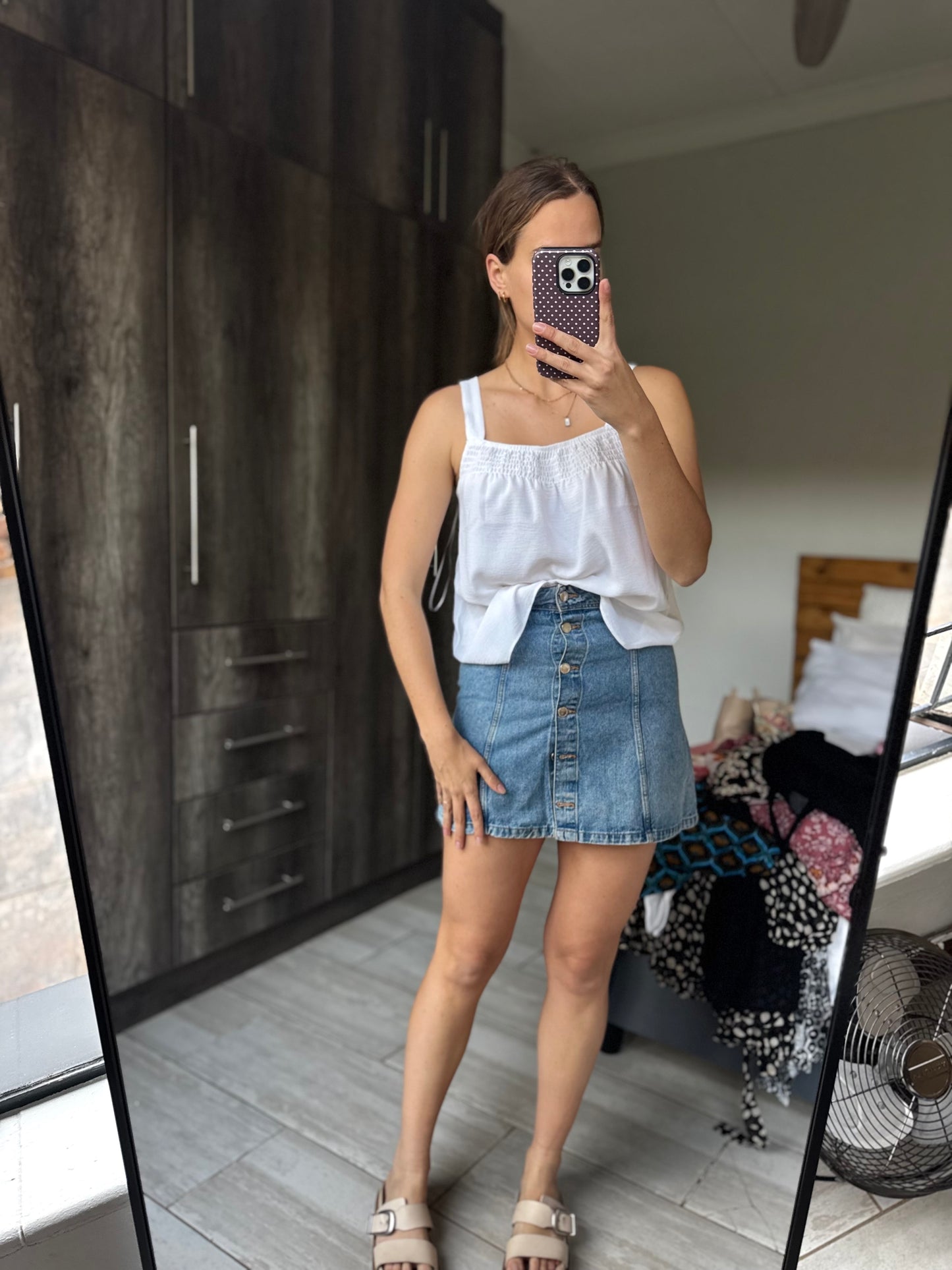 H&M denim skirt (B)