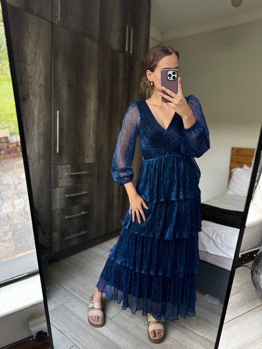 FOREVER NEW blue glitter dress (EE)