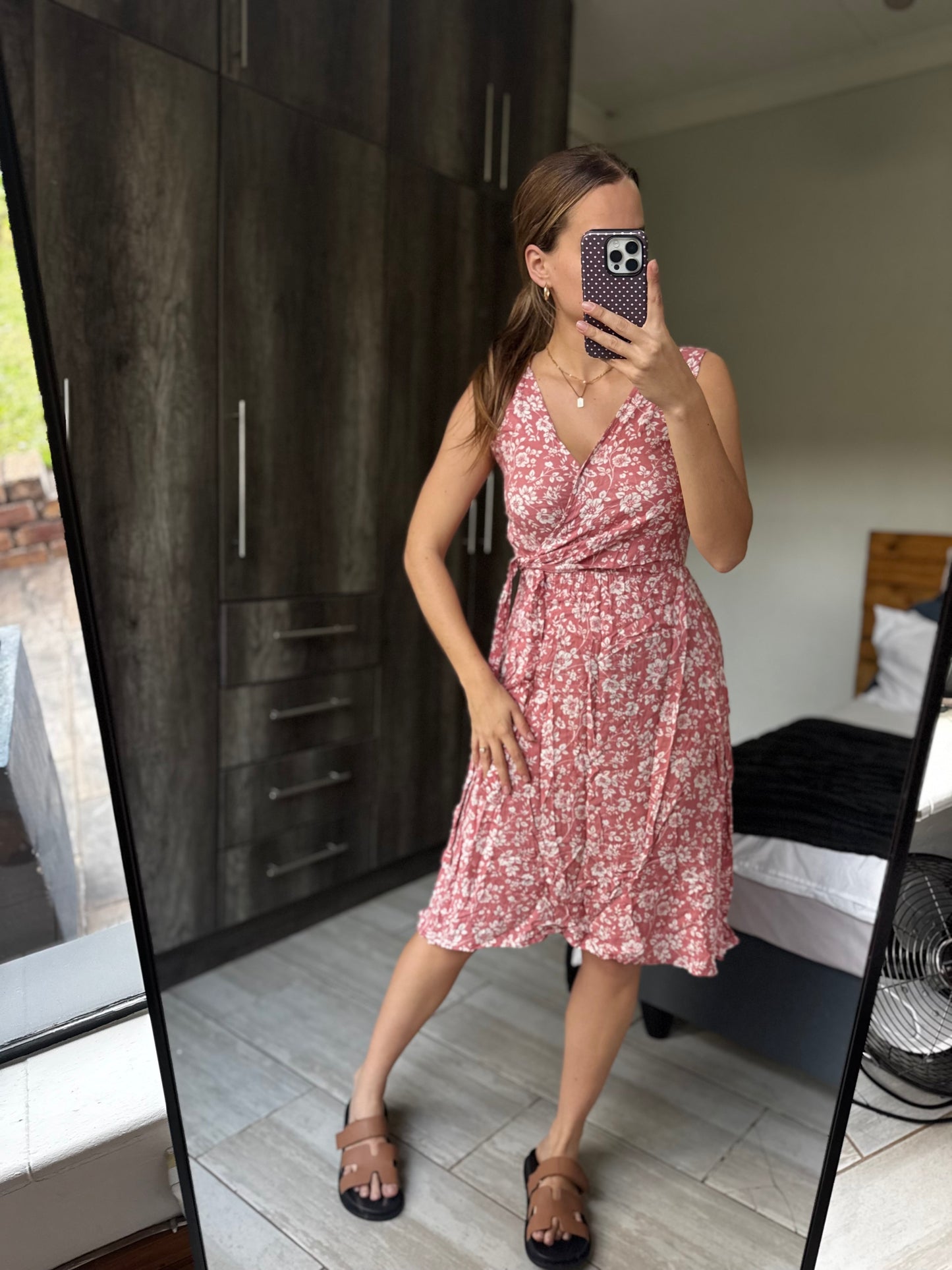 Pink floral dress (II)