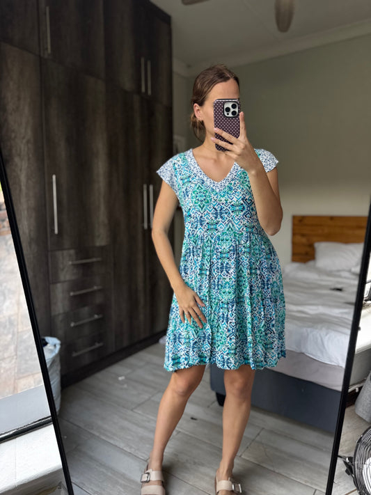 Blue floral dress (X1)