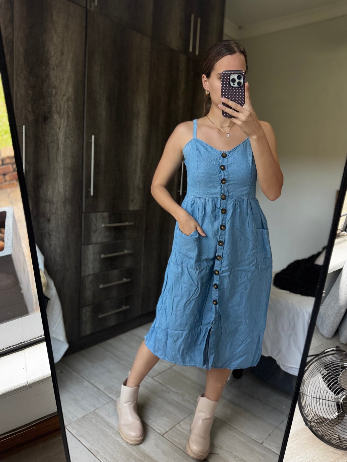 Denim midi dress (TT)