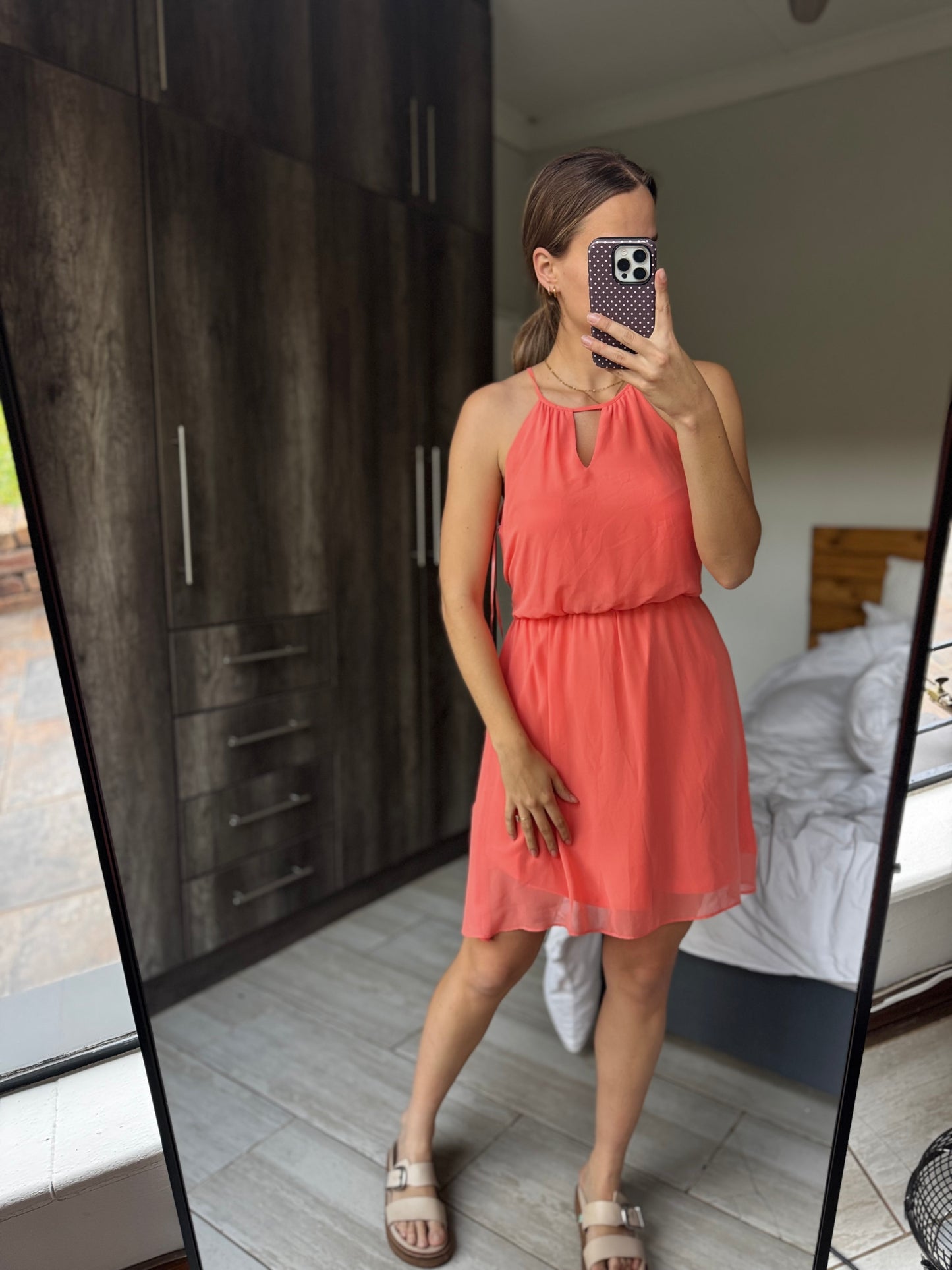 Woolworths orange dress (M)