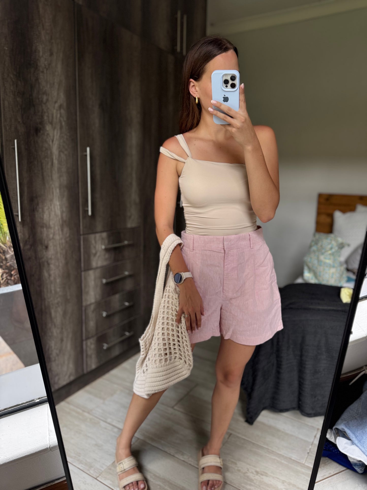 Woolworths pink shorts (SSS)