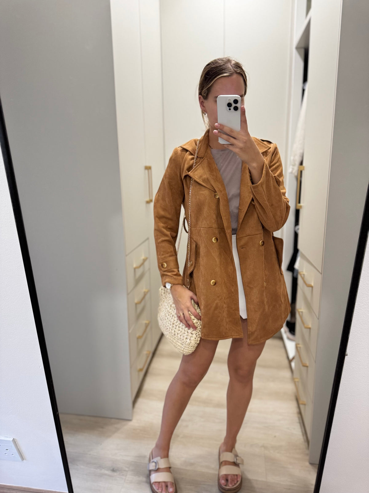Brown suede jacket (C)