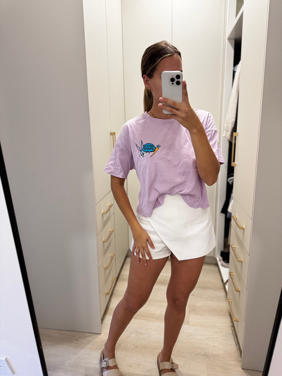 Looney Tunes lilac tee (X1)