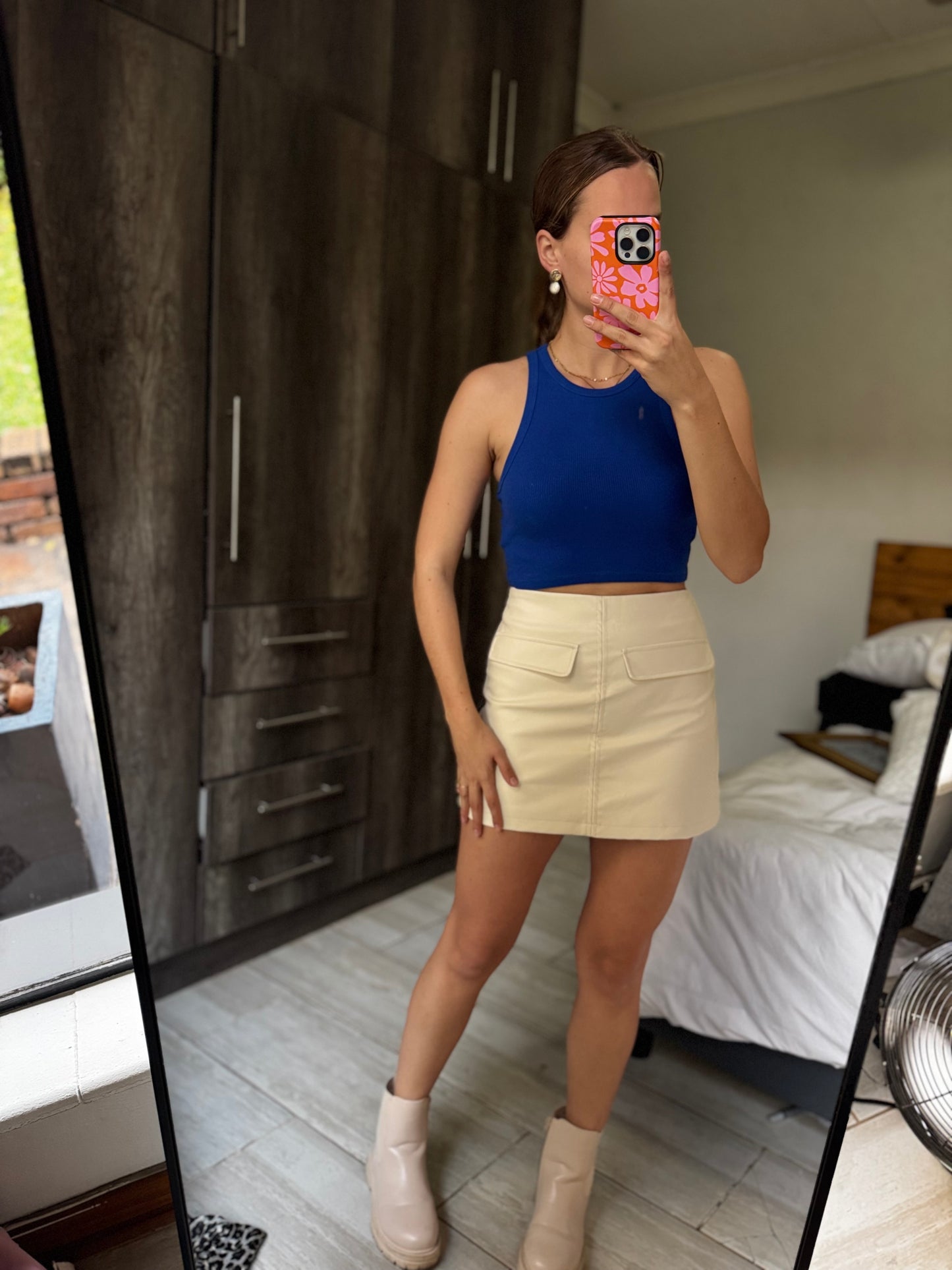H&M blue ribbed tank (FF)