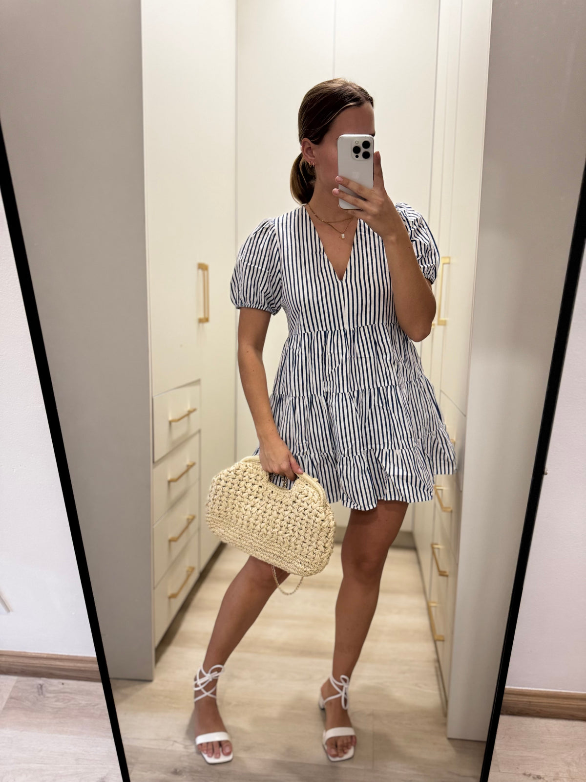 ZARA striped dress (V)
