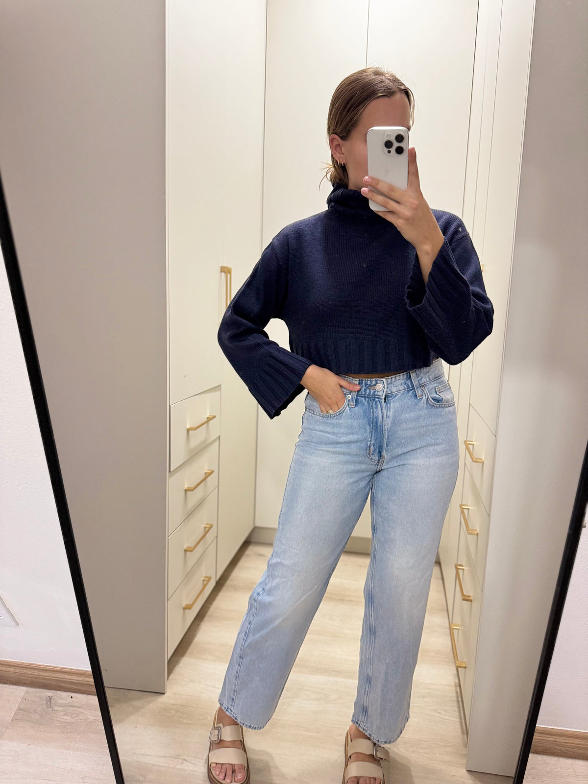 H&M navy turtle neck sweater (U)