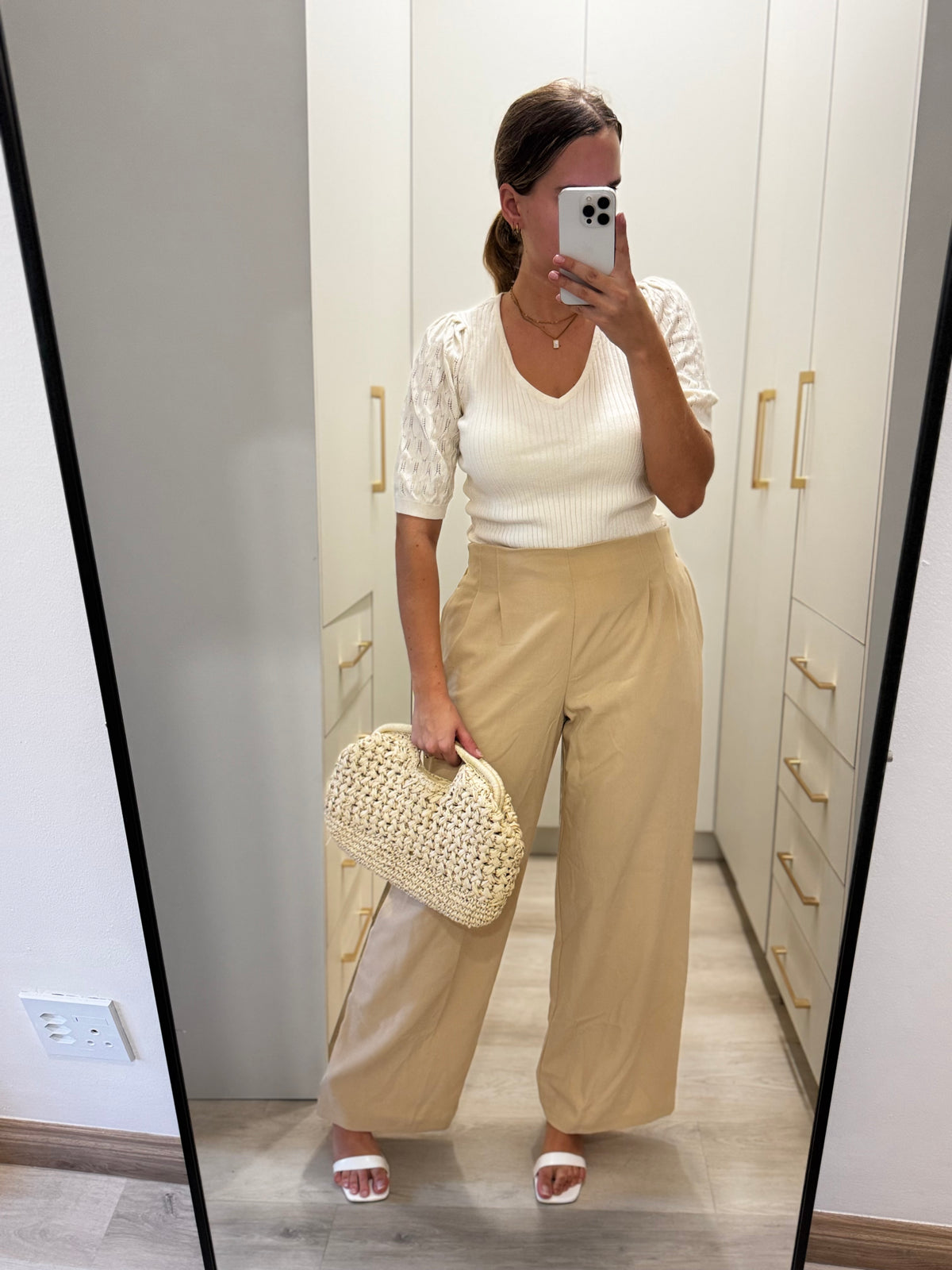 Woolworths brown wide legged pants (X1)