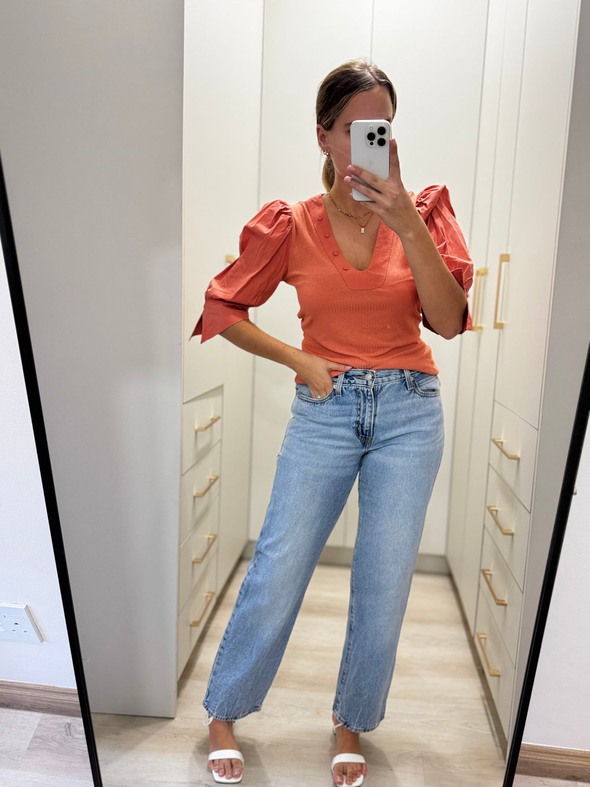 Orange stunning top (Y)