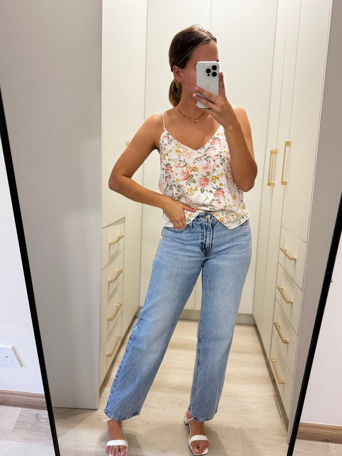 Floral cami top (Y)