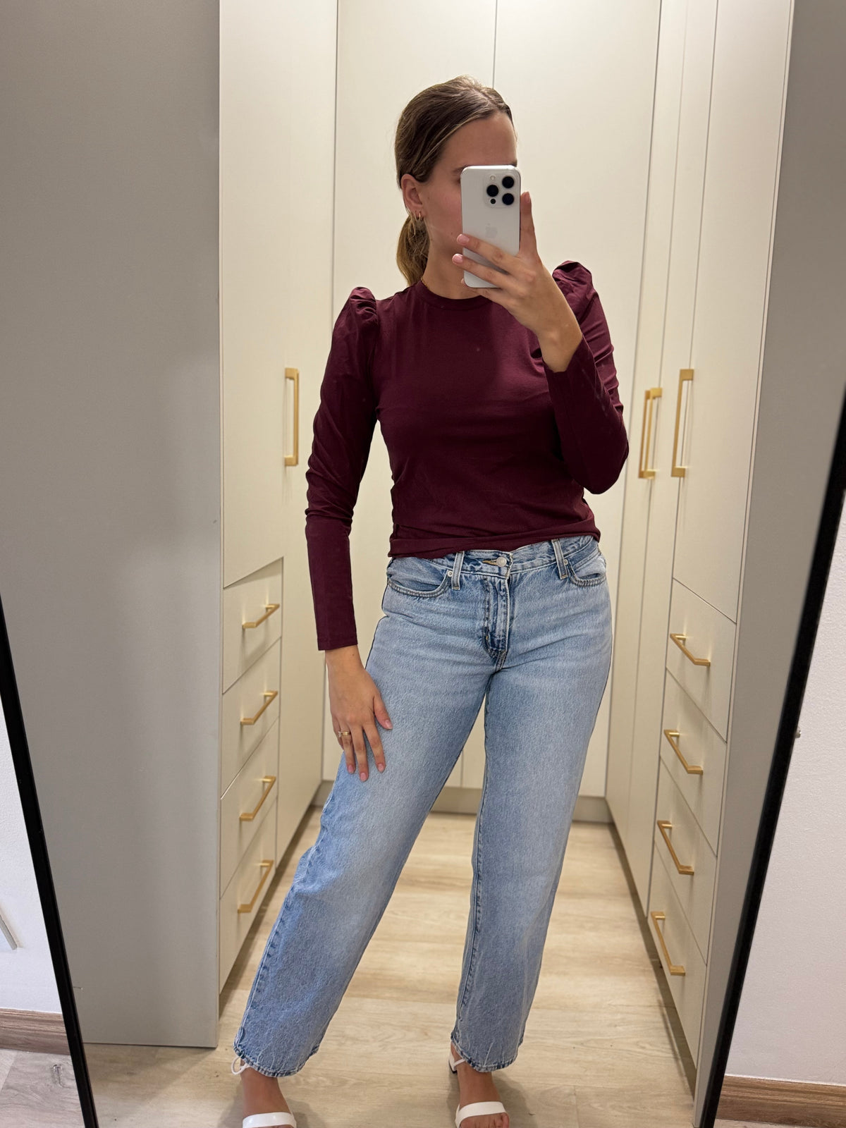 POETRY burgandy top (Y)