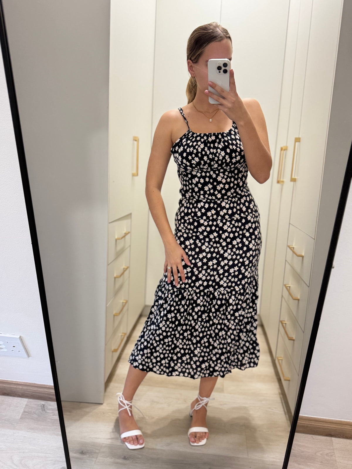 Black floral dress (Y)