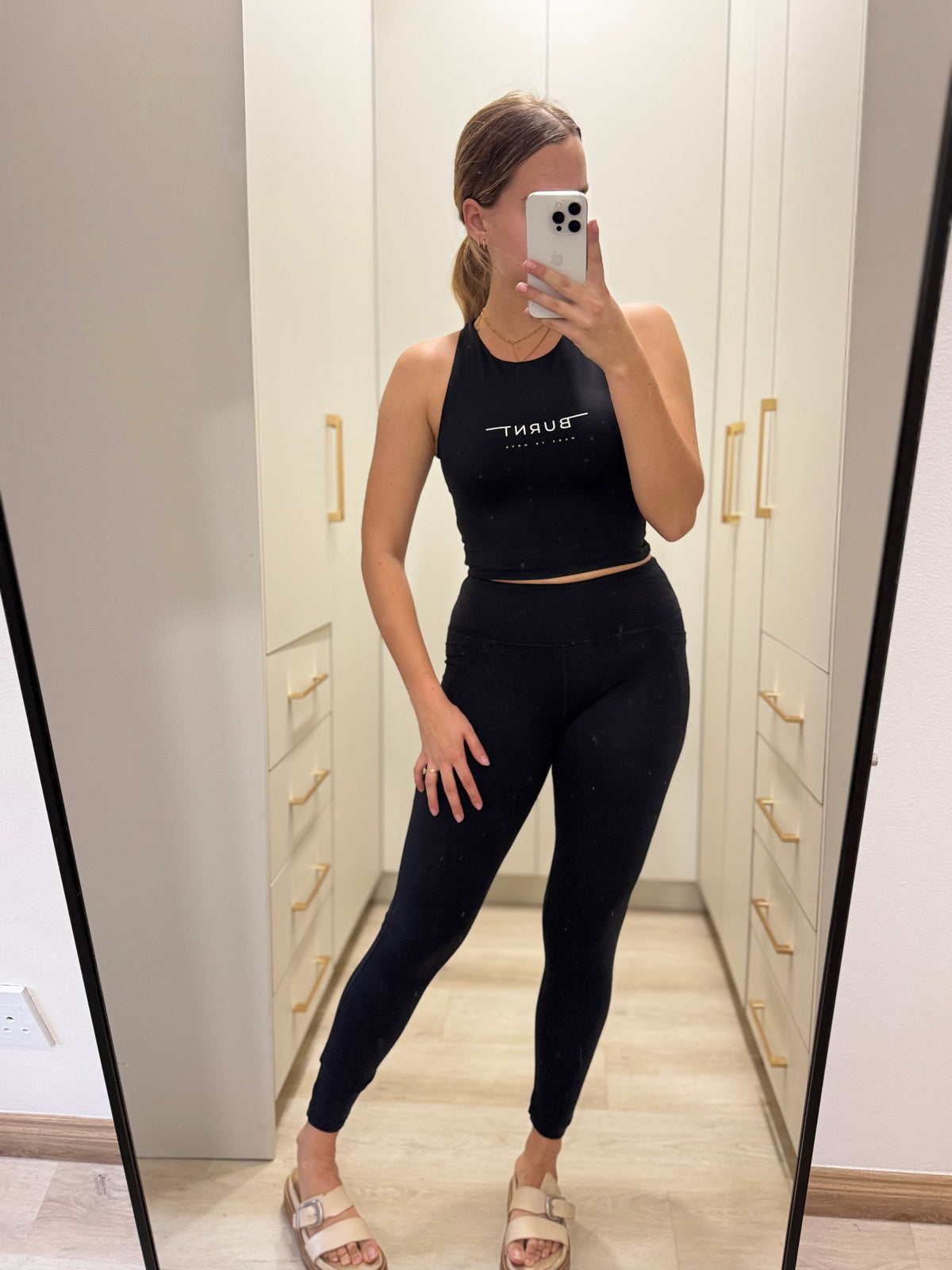TS black gym legging (Y)