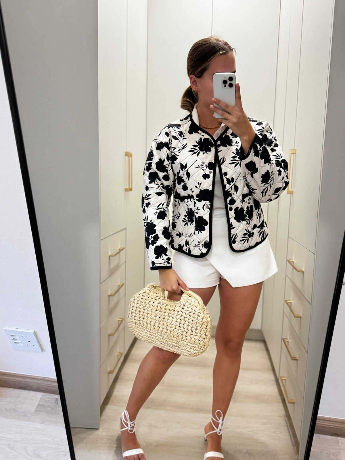Floral quilted jacket (Z)