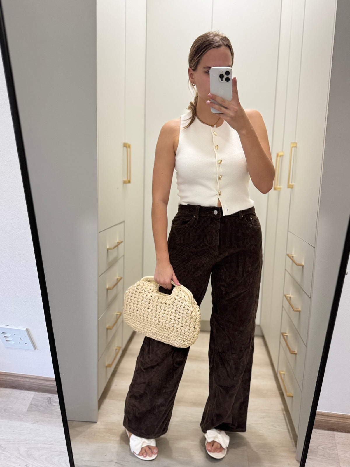 Brown corderoy pants (Z)