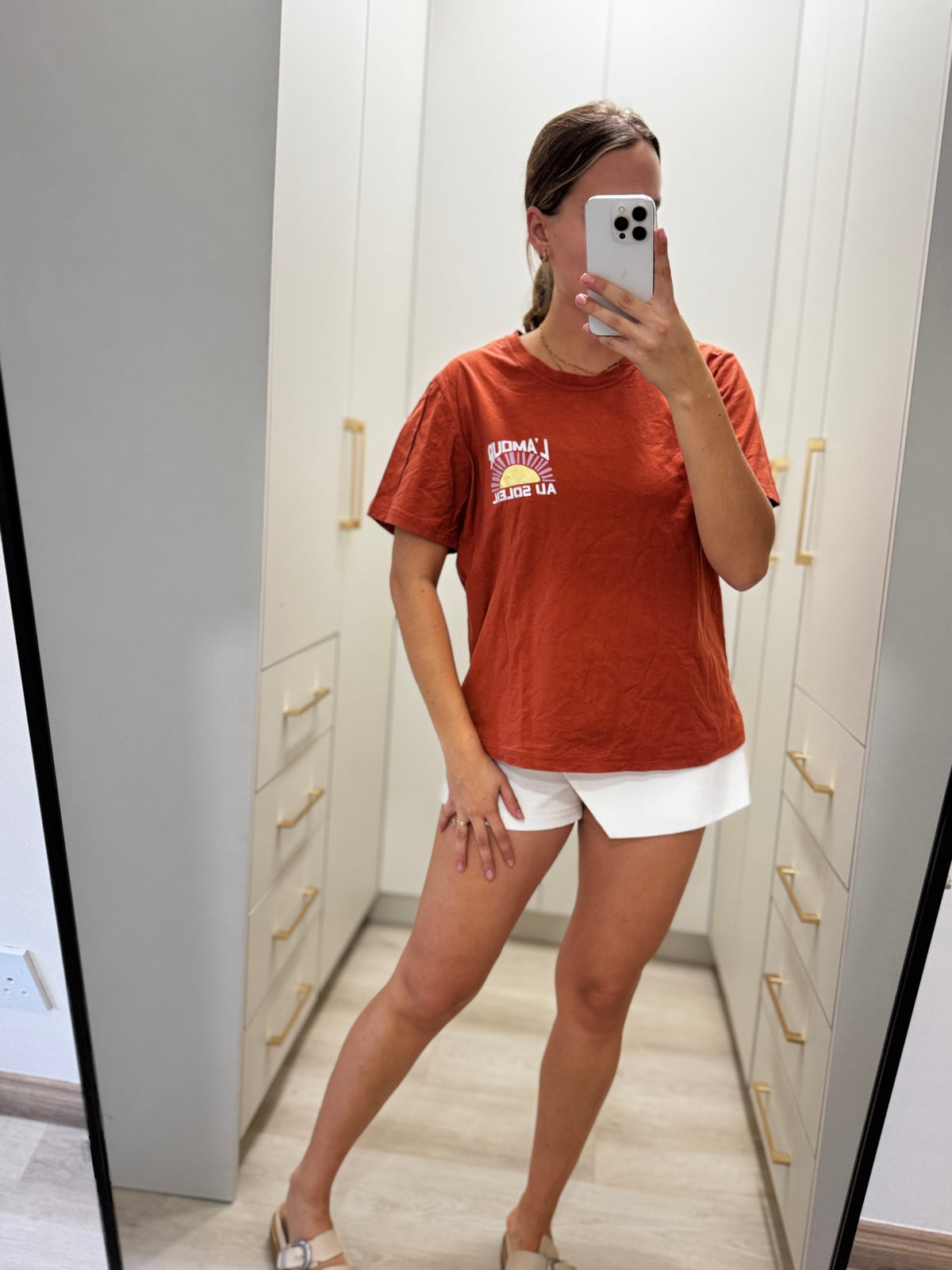 Orange graphic tee (Z)